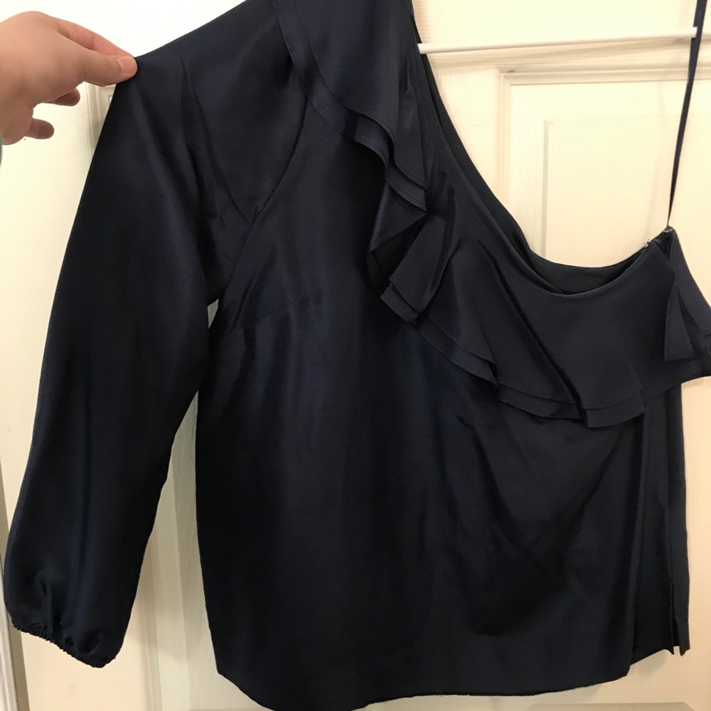 J Crew One Shoulder Top Size 2
